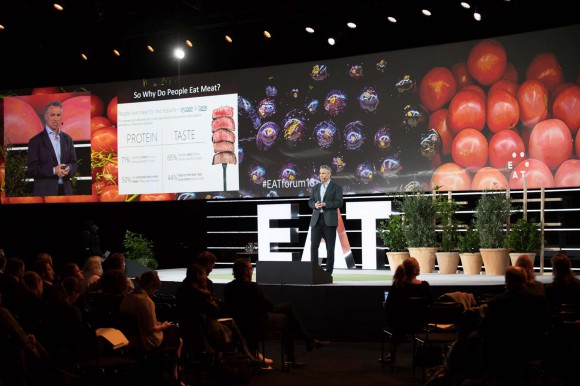 Brad barbera on stage presenting