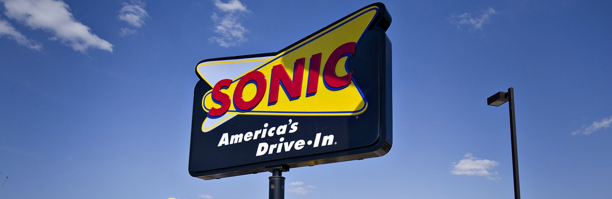 Sonic reduces meat, raises the bar 1 Sonic sign