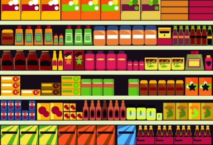 Grocery store shelf