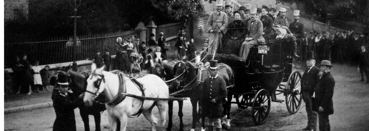 History is clear: innovation will remove animals from industrial systems 1 Black and white carriage and horses