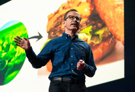 Gfi executive directorbruce friedrich presenting on plant-based and cultured meat at ted