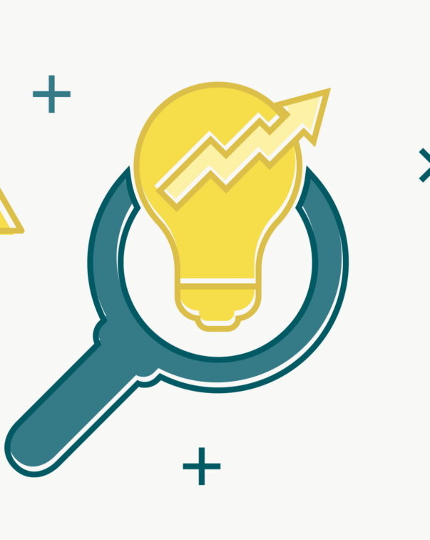 When will the price be right? 5 Magnifying glass with light bulb graphic