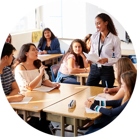 Image of student event planning meeting