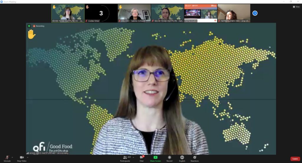 Our top 22 of 2022 3 Gfi vp of policy jessica almy introduces gfi to the full codex alimentarius commission