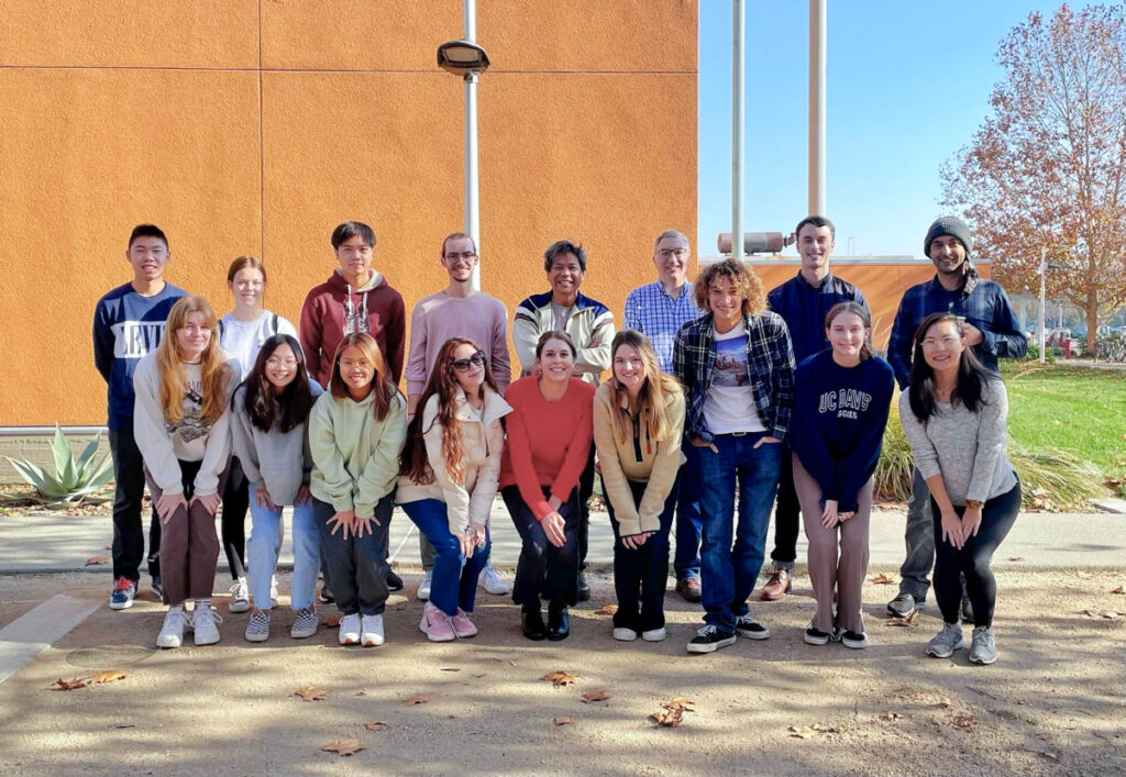 Year in review 2022 25 The davis alt protein project snaps a group photo.