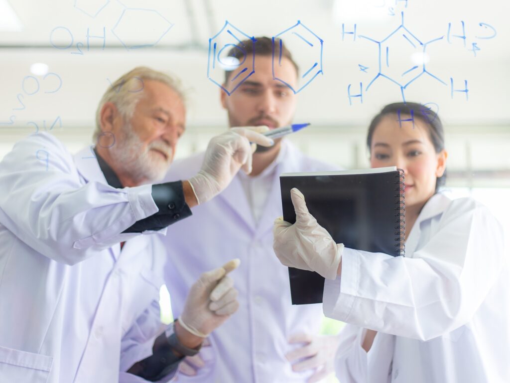 So you want to start an alternative protein business 15 A photo of scientists reviewing data