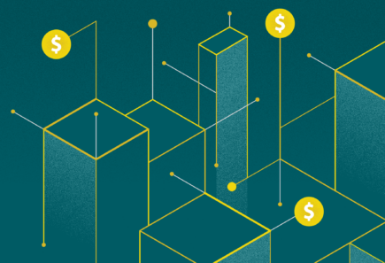 Fermentation 19 A green and yellow illustrative graphic depicting building blocks and dollar signs