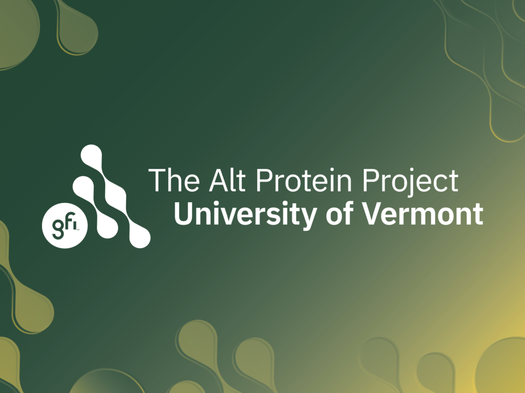 The vermont alt protein project on a gradient background