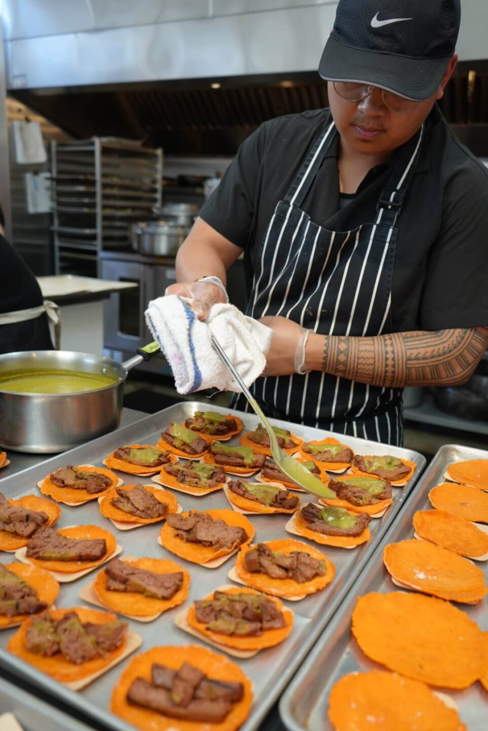 A chef in a kitchen